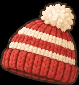 Knitted bobble hat