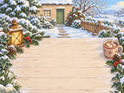 The frosty table